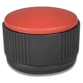 Rändelmuttern M10 / Kappe rot