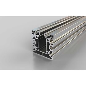 X Profil mit integriertem Kabelkanal 15mm, 80x80 mm, 2N, Nut 8