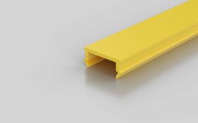 Abdeckprofil, zinkgelb RAL 1018, Nut 8