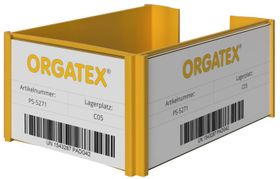 Palettenspange; Etikettenhalter, zum Anklemmen