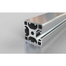 Aluminiumprofil, 40x40 mm, L, 3N, Nut 8