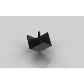 Abdeckkappe Eckform für Eckwinkel 30, schwarz, Nut 6