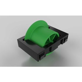 Rolleinsatz D28, Rollenabstand 50 / Teilung 50 für Aluminium Rollenprofil, mit Spurkranz