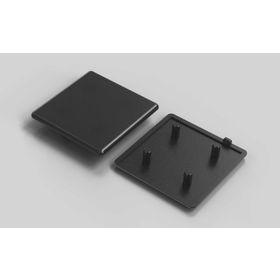 Abdeckkappe, 60x60 mm, schwarz, Nut 6