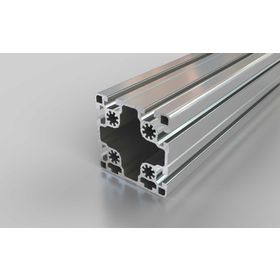 Aluminiumprofil, 90 x 90 mm, L, 6N, Nut 10