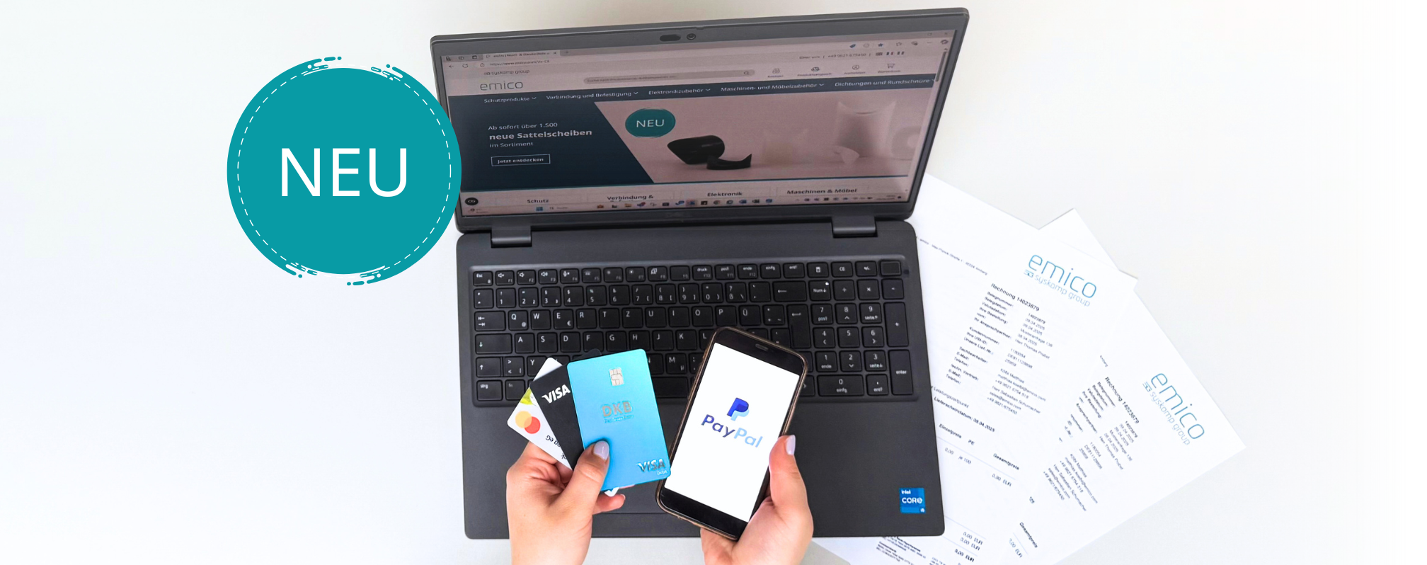 Kreditkarte und PayPal