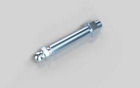 Gewindestange für Gelenkstellfüße, M16 x 100 mm, Kugelkopf-D=15 mm