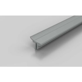 Scheibeneinfassleiste, grau RAL 7042, Nut 8