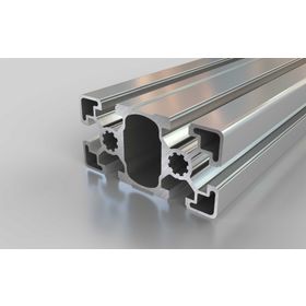 Aluminiumprofil, 90 x 45 mm, L, Nut 10