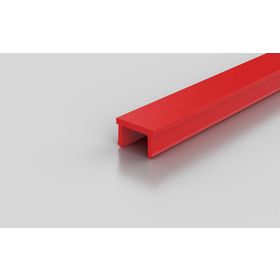 Abdeckprofil, verkehrsrot RAL 3020, Nut 10