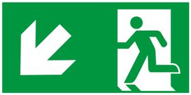 Rettungszeichen nachleuchtend; Rettungszeichen nachleuchtend, Folie