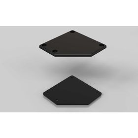Abdeckkappe für Kabelkanal 80 x 80 45°