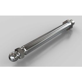 Gewindestange für Gelenkstellfüße, M16x170 mm, Kugelkopf-D=15 mm