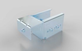 Schienenhalter D28, gerade ohne Stop, inklusive Montageset für Aluminium Rollenprofil