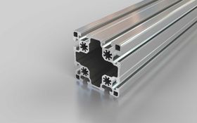 Aluminiumprofil, 90 x 90 mm, L, Nut 10