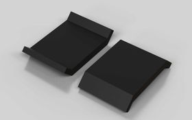 Abdeckkappe für Winkel 30 x 30, ESD, schwarz, Nut 8/10