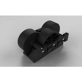 Rollenelement H26 ESD, Rollenabstand 16,5 / Teilung 50 für Aluminium Rollenprofil