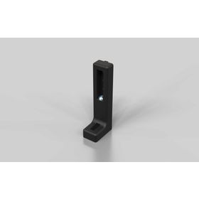 Bodenwinkel mit Höhenverstellung 160 x 60 x 38, schwarz, Nut 8