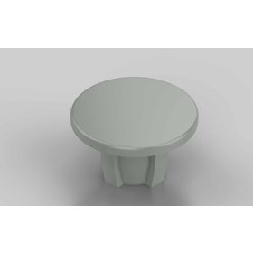 Abeckkappe für innenliegendes Scharnierelement, weißaluminium RAL 9006