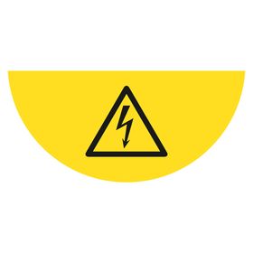 LongLife Schild –Bodenmarkierung ½ Kreis; Bodenkennzeichnungsschild ½ selbstkl.