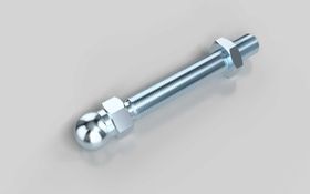 Gewindestange für Gelenkstellfüße, M10 x 70 mm, Kugelkopf-D=15 mm