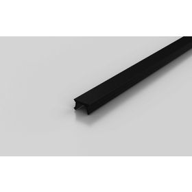 Abdeckprofil, schwarz RAL 9005, Nut 8