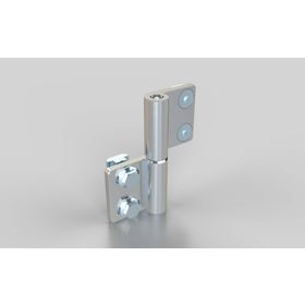 Aluminium Scharnier, aushängbar, justierbar