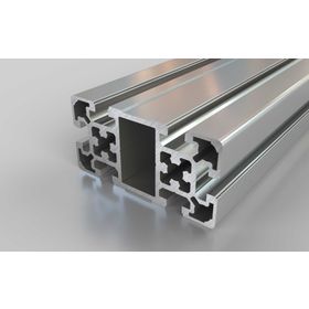 Aluminiumprofil, 50 x 100 mm, L, Nut 10