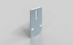 Abschlussplatte 40 x 80 mm, für Aluminium Rollenprofil