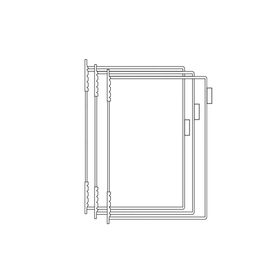 Klarsichttafel - Informationssystem; Beschriftungsreiter, zum Aufstecken