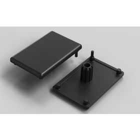 Abdeckkappe ESD, 30 x 45 mm, schwarz, Nut 8