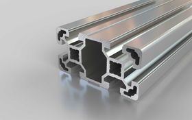 Aluminiumprofil, 80 x 40 mm, L, Nut 10