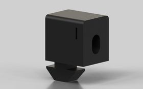 Befestigungsblock mit Vierkantmutter M6, Nut 8