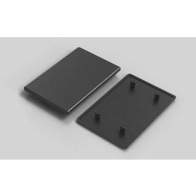 Abdeckkappe, 80 x 120 mm, schwarz, Nut 8