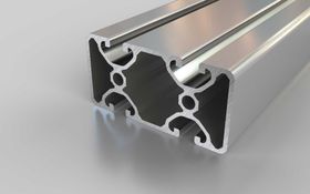 Aluminiumprofil, 80 x 40 mm, E, 2N180, Nut 8