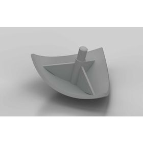 Abdeckkappe Eckform für Eckwinkel 30, grau RAL 7004, Nut 6