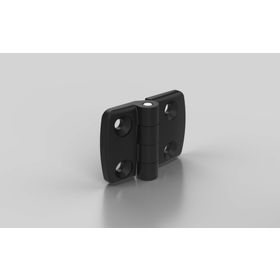 Kunststoff Kombischarnier, nicht aushängbar, 68 x 48 mm