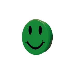 Smiley-Magnet; Haltemagnet mit Kunststoffkappe