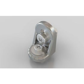 Drehwinkel 30 × 30 silberfarbig pulverbeschichtet, Nut 8/10