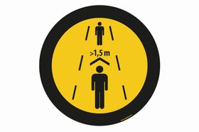 LongLife Schild - Bodenmarkierung; Bodenkennzeichnungsschild, selbstklebend