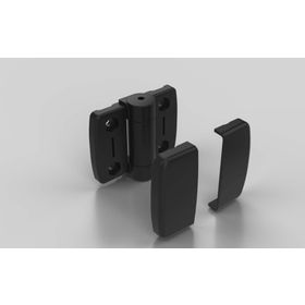 Systemscharnier mit einstellbarer Friktion, nicht aushängbar, 73,5 x 63 mm, Nut 10