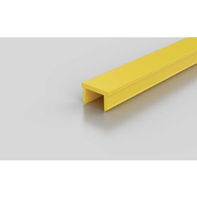 Abdeckprofil, zinkgelb RAL 1018, Nut 10