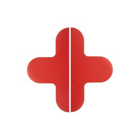 LongLife Rounded - Bodenmarkierung; Kreuz, selbstklebend