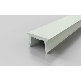 Abdeckprofil, grau RAL 7035, Nut 8