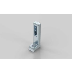 Bodenwinkel mit Höhenverstellung 120 x 45 x 28, blank, Nut 8