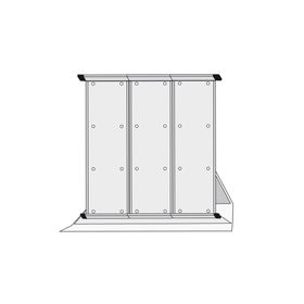 Klarsichttafel - Informationssystem; Tischpult (leer)