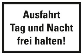Hinweisschild; zur Wandmontage