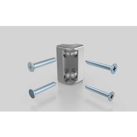 Eckstück für Rahmenprofil 22,5 x 45 mm, Nut 10