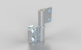 Aluminium Scharnier, aushängbar, justierbar, 85 x 100 mm