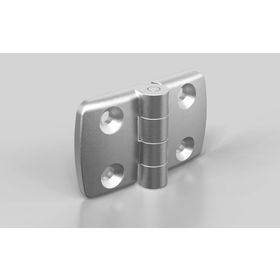 Aluminiumdruckguss Kombischarnier, nicht aushängbar, 77 x 48 mm